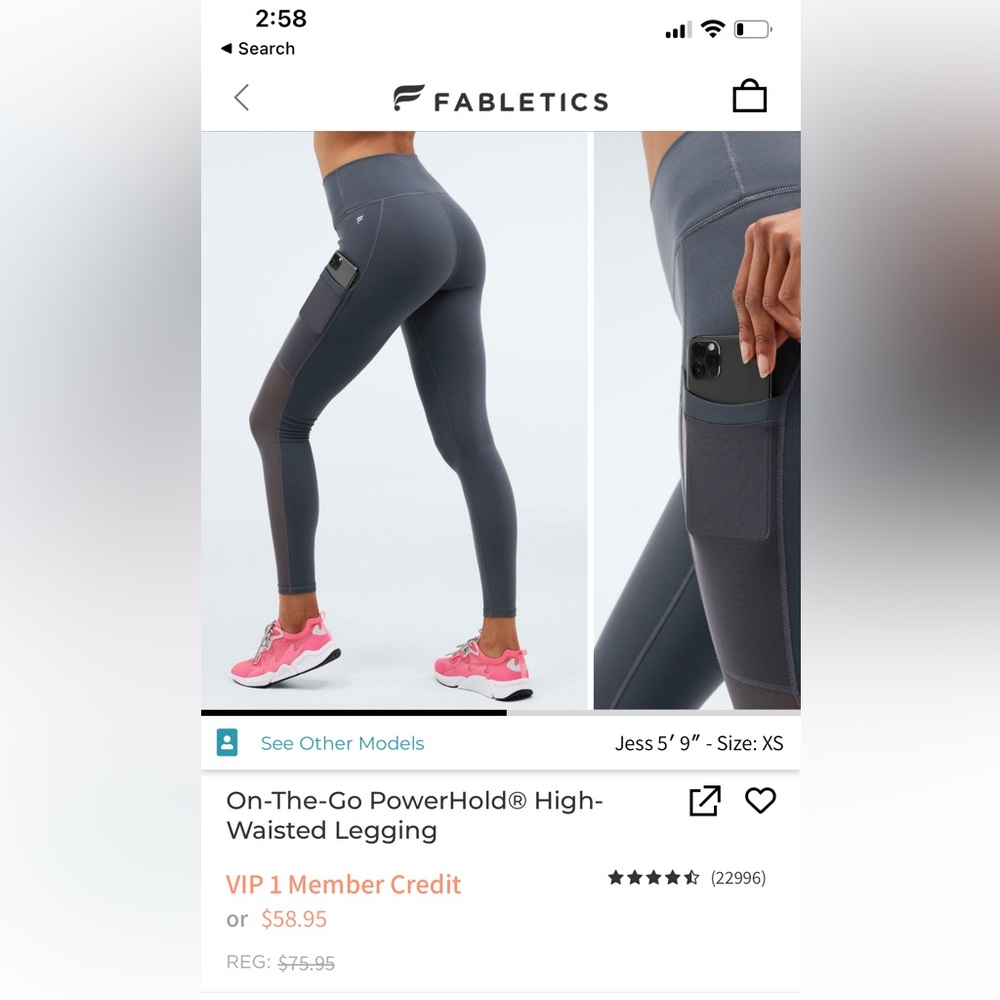 Fabletics high waisted leggings
